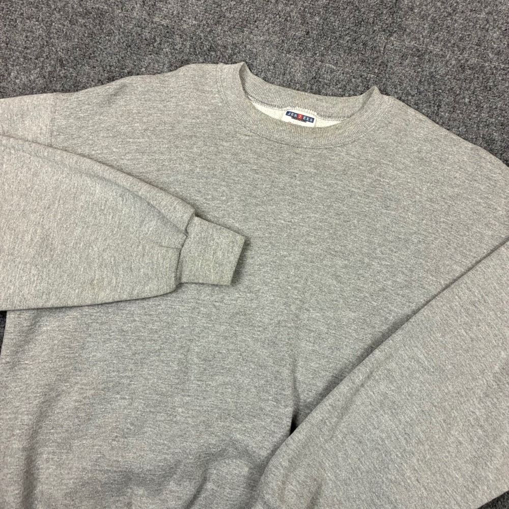 Vintage Jerzees Sport Sweatshirt Mens Size XL Gray Crewneck Pullover Made in USA